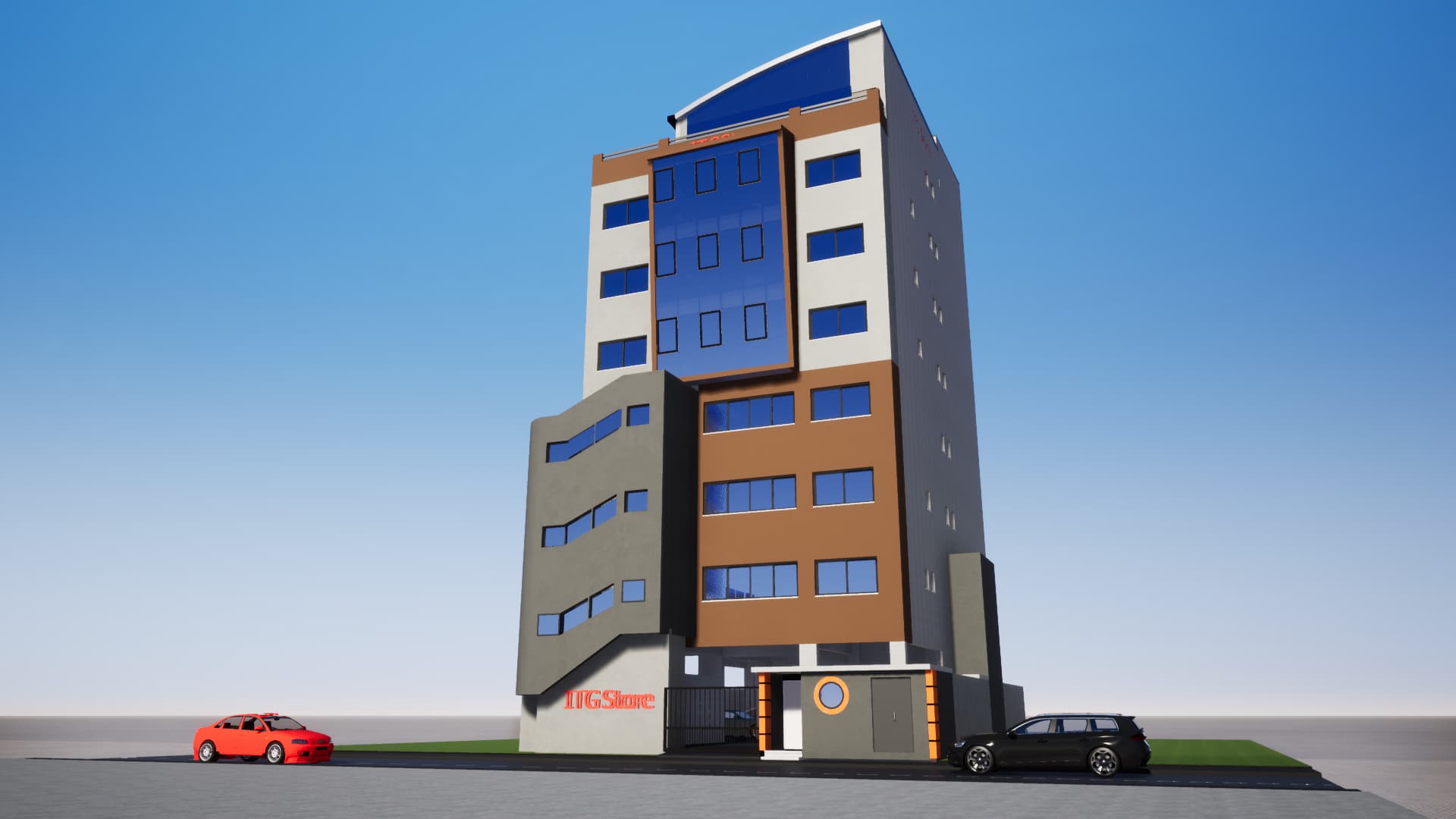 ITG STORE - CONSTRUCTION D’UN IMMEUBE A USAGE DE BUREAUX DE TYPE SS/R+7 AVEC TERRASSE SIS A AKWA DOUALA 