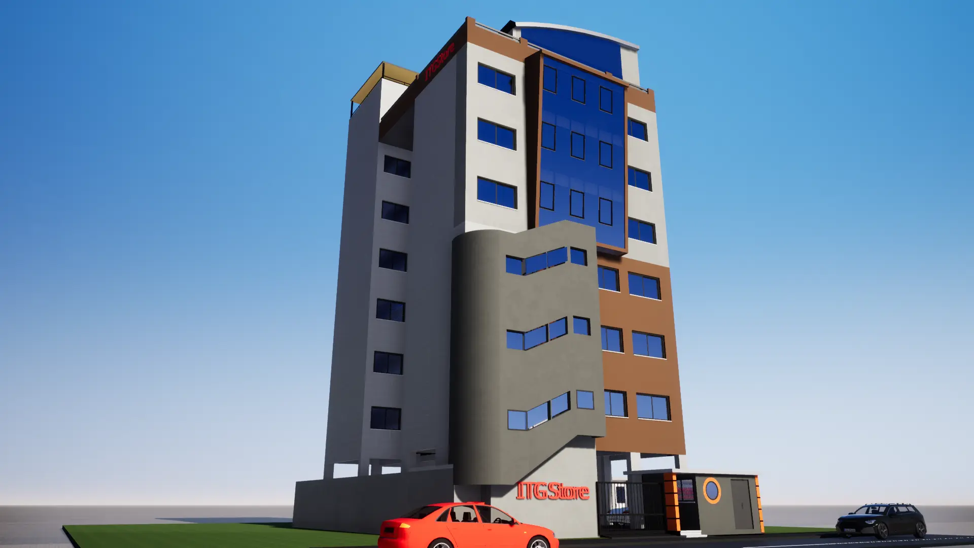 ITG STORE - CONSTRUCTION D’UN IMMEUBE A USAGE DE BUREAUX DE TYPE SS/R+7 AVEC TERRASSE SIS A AKWA DOUALA 