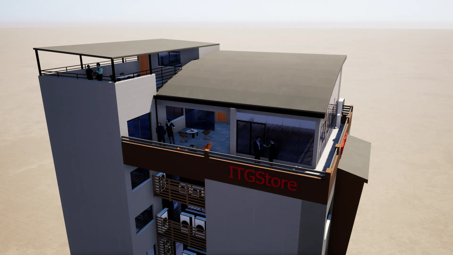 ITG STORE - CONSTRUCTION D’UN IMMEUBE A USAGE DE BUREAUX DE TYPE SS/R+7 AVEC TERRASSE SIS A AKWA DOUALA 