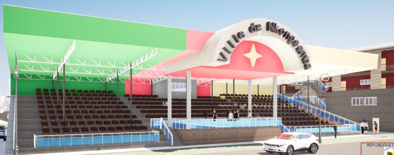 CONSTRUCTION DE LA TRIBUNE OFFICIELLE DE NKONGSAMBA