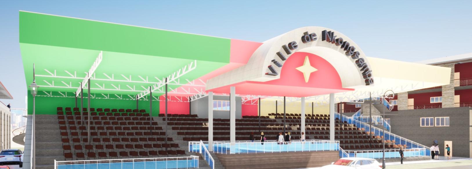 CONSTRUCTION DE LA TRIBUNE OFFICIELLE DE NKONGSAMBA